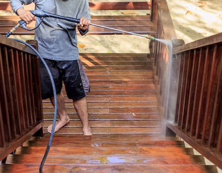 Deck cleaning