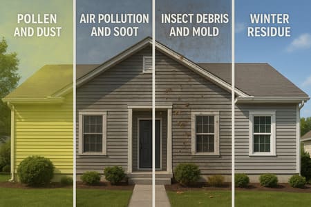 Memphis weather home exterior pressure washing